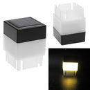 Square Waterproof LED Solar Light Fence Post Pool Garden Lamp Warm White Newly