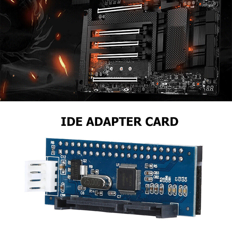 3.5in HDD PATA IDE to SATA Adapter Card Serial Parallel Converter with Cable