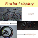 26 Inch Bicycle Reflector Fluorescent Wheel Rim Reflective Stickers (Blue) Newly