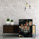 Hand Painted on Canvas DIY Cat Family Oil Paint By Numbers Drawing Kit Ornaments