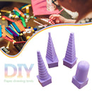 4pcs DIY Crimping Paper Craft Paper Quilling Tool Tower Winding Plate Kit Newly