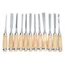 Hand Chisel Wood Carving Hand Tools Woodworking Professional Gouges For 12Pcs