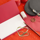 10pcs Love Heart Shaped Card Holder Metal Table Number Photo Business Card