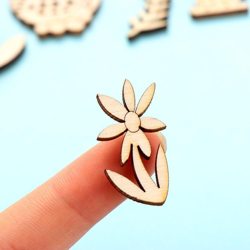 DIY Craft Wooden Eggs Easter Decorations Easter Rabbit Wood Chips Wood Slice