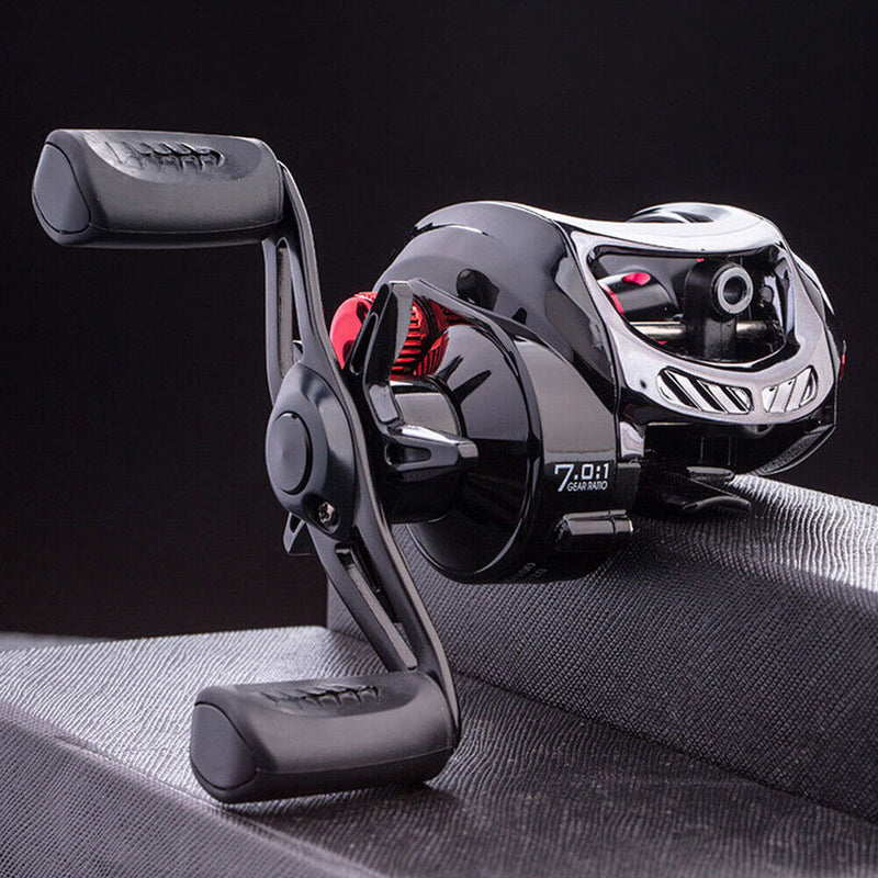 Baitcasting Fishing Reel 8kg Max Drag 7.0/1 Gear Ratio Cast Magnetic Brake