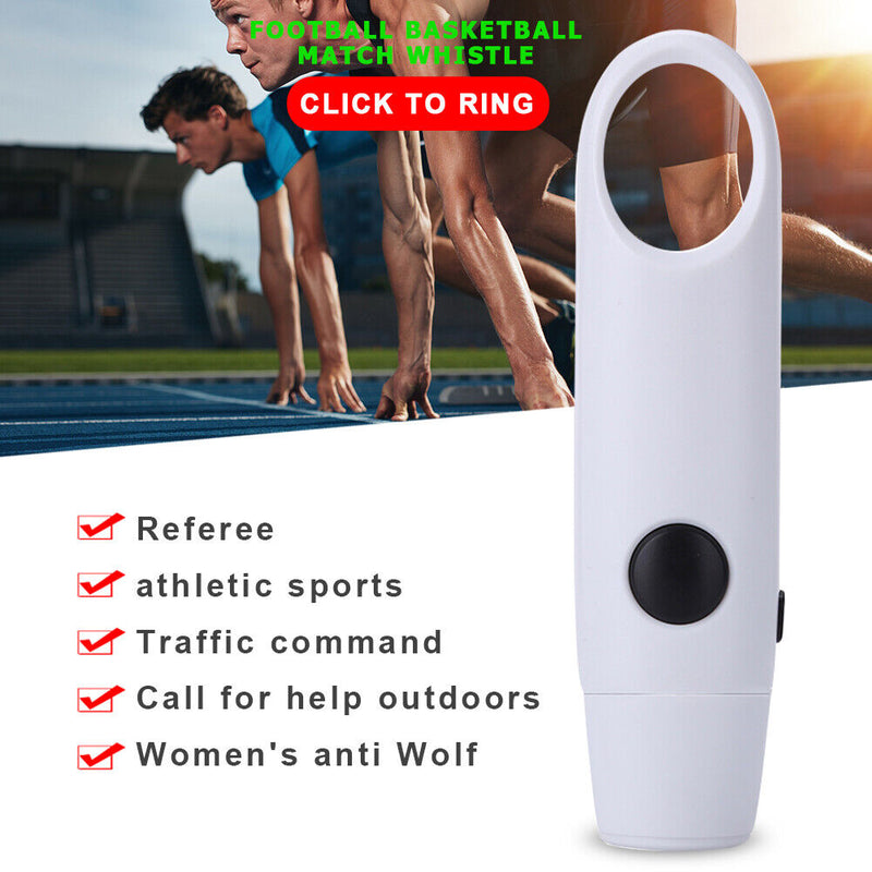 Practical Electric Whistle Referee Tones Football Game Whistle (White) Newly