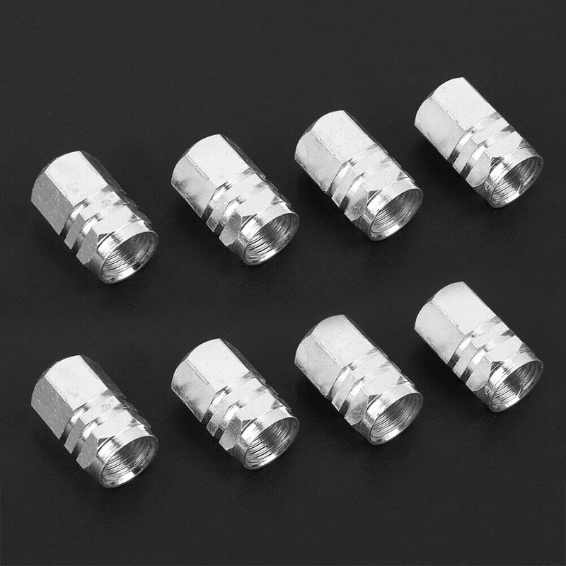 8pcs Aluminum Alloy Tire Valve Stem Caps for Car Motorcycle Truck Bike Universal