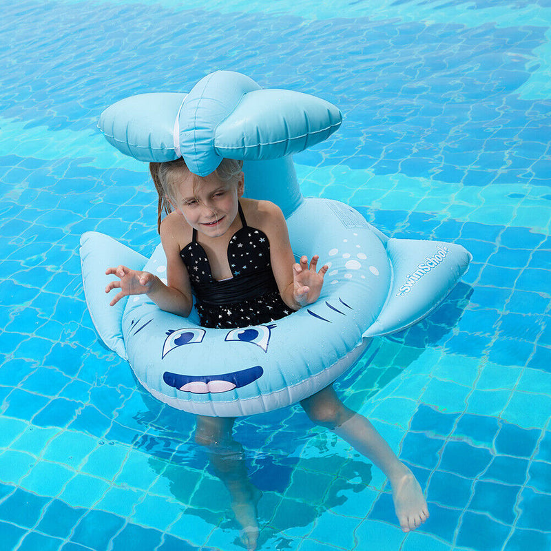 Whale Shaped Inflatable Baby Swim Seat Safe Swimming Pool Water Toys Float Ring