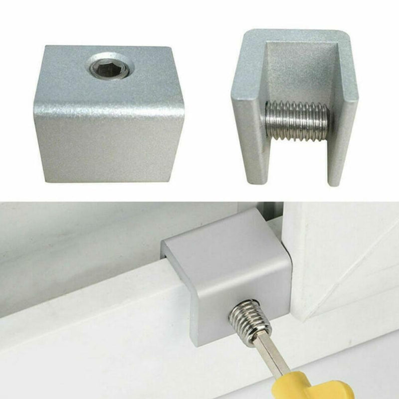 Aluminum Safety Locks Window For Home Adjustable Slide Door Security A0Q4