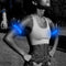 LED Luminous Armband Bracelet Cycling Reflective Warning Wristbands (Blue)