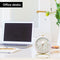 Analog Alarm Clock Battery Operated Non Ticking Small Clock with Night Ligh