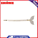 Rhinestone Hair Clip Women Girl Fishtail Shiny Hairpins Korean Crystal Bars