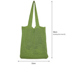 Women Hollow Knitted Shoulder Bag Simple Crochet Tote Designer Shopper Handbags