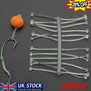 UK 24pcs Carp Fishing Boillie Stops Hair Rig Stopper Best Bait Holder Stiff N6N6