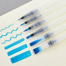 6pcs Water Color Brush Refillable Pen Watercolor Color Drawing Supply Art X1X1