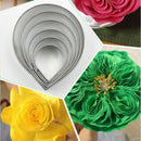 Cake Decor Fondant Sugarcraft Cutters Tools 6pcs/set Mould Rose Mold HOT K4V9
