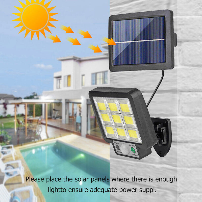 Solar Wall Light Outdoor Waterproof Motion Sensor Outdoor Garden Lamp (A) Newly