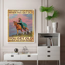 #A Retro Riding Girl Poster Oil Paint By Numbers Kit DIY Acrylic Wall Art Pict