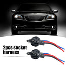 2pcs 7443 T20 Bulb Socket Pre Wired Male Adapter for Automotive Car Turn Signal