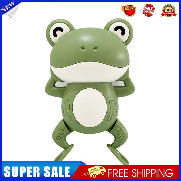 Baby Bath Clockwork Wind-up Toys Kids Water Pool Toys Swim Frog (Green)