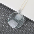 5X Magnifier Chain Magnifying Glass Optical Lens Necklace for Aid Reading Repair