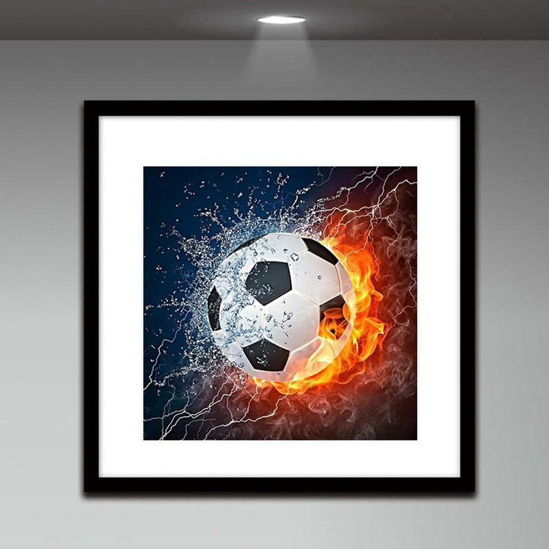 Football DIY Full Drill Round 5D Diamond Painting Embroidery Cross Stitch