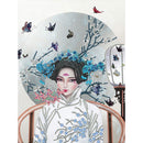 Chinese Style Beauty 5D Diamond Painting Partial Special Shaped Drill (K058)
