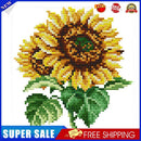 Flowers 14CT Stamped Cross Stitch Needlework Embroidery (H718 Sunflower)