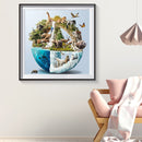 Full Embroidery Handmade Global Animal Counted DIY 11CT Canvas Cross Stitch Kit