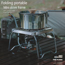 Stainless Steel Foldable Bracket Holder BBQ Grill Stove Stand Kettle Support