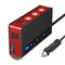 QC3.0 Cigarette Lighter 3 Socket 180W Power Adapter USB Car Charger (Red) Newly