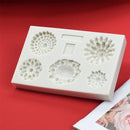 Cake Decorating Turn Sugar 5 Cavity European Gem Silicone Mold Chocolate Mould