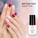 Nail Art Polish Palette Dot Flat Nail Color Card Display Tool (Transparent)
