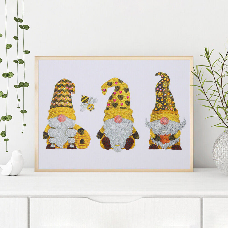 Partial Crystal Drill 5D Special Shaped Diamond Painting Yellow Goblin Kit Newly