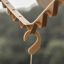 Outdoor Hanging Pope Leather Clothesline for Hiking Camping (B 10 Buckles) Newly