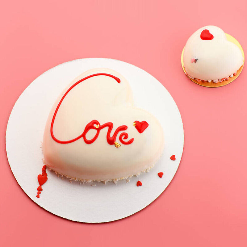 Silicone Cake Molds 15-Cavity Heart Shape Chocolate Mousse DIY Baking Mould