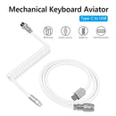 2 in 1 Spring Wire for Mechanical Keyboard Type-C To USB Computer Accessories