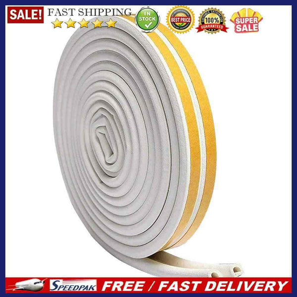 5/6/10/20m D P E Type Rubber Foam Seal Strip Self-adhesive Stick for Door W