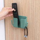Adhesive Remote Control Mobile Phone Charging Plug Organizer Rack (Green) Newly