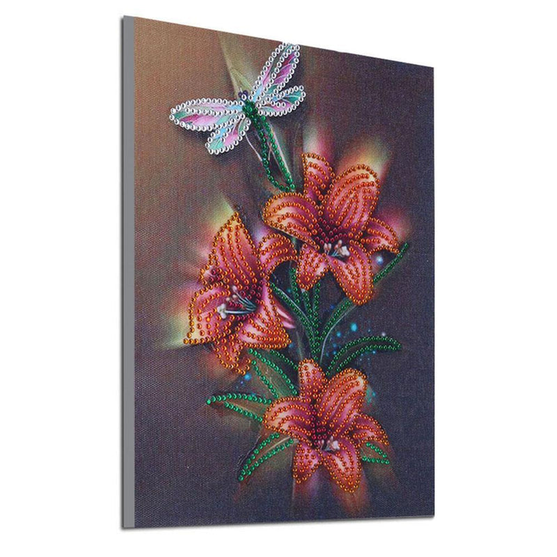 5D DIY Special Shaped Diamond Painting Flowers Cross Stitch Embroidery Kits