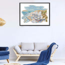 14CT Partial Cross Stitch Quiet Beach Counted DIY Handmade Cotton Embroidery Kit