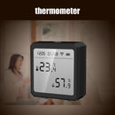 WIFI Temperature Humidity Sensor Indoor Hygrometer with LCD Display (Black)
