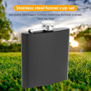 8oz Portable Mini Matte Stainless Steel Hip Flask Flagon Outdoor Drinkware