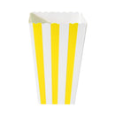 12pcs Favor Candy Treat Popcorn Boxes for Wedding Party Supply(Yellow)