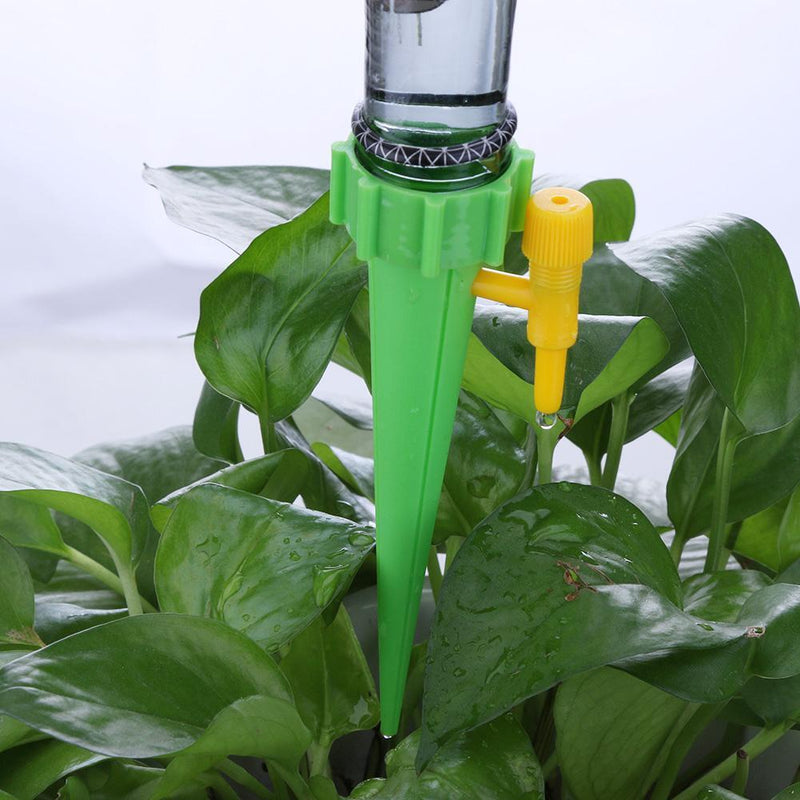 Drip Irrigation System Automatic Watering Spike for Plants (12pcs Green)