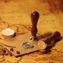 Retro Plant Pattern Sealing Wax Stamp Wood Handle Letter Seal Stamps (F03)