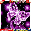 Butterfly 5D Full Drill Diamond Painting Embroidery DIY Cross Stitch(Pink) Newly