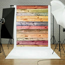 Colorful Wood Grain Photo Background Fabric Photo Studio Backdrops
