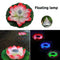 Lotus Solar Lights Flower Float Waterproof Outdoor Pond Pool Decor (Pink)