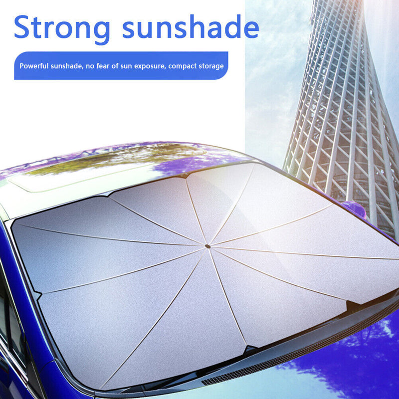 Car Auto Windshield Sun Shade Umbrella Foldable Sun Visor UV Protector (L) Newly
